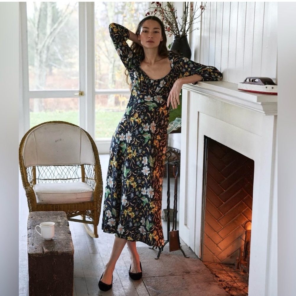 DOEN GUINEVERE DRESS IN SWEET ANEMONE, NWOT